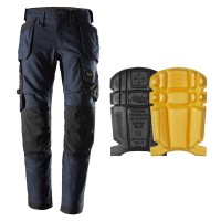 Snickers 6244 AllroundWork Canvas Stretch Trousers Holster Pockets